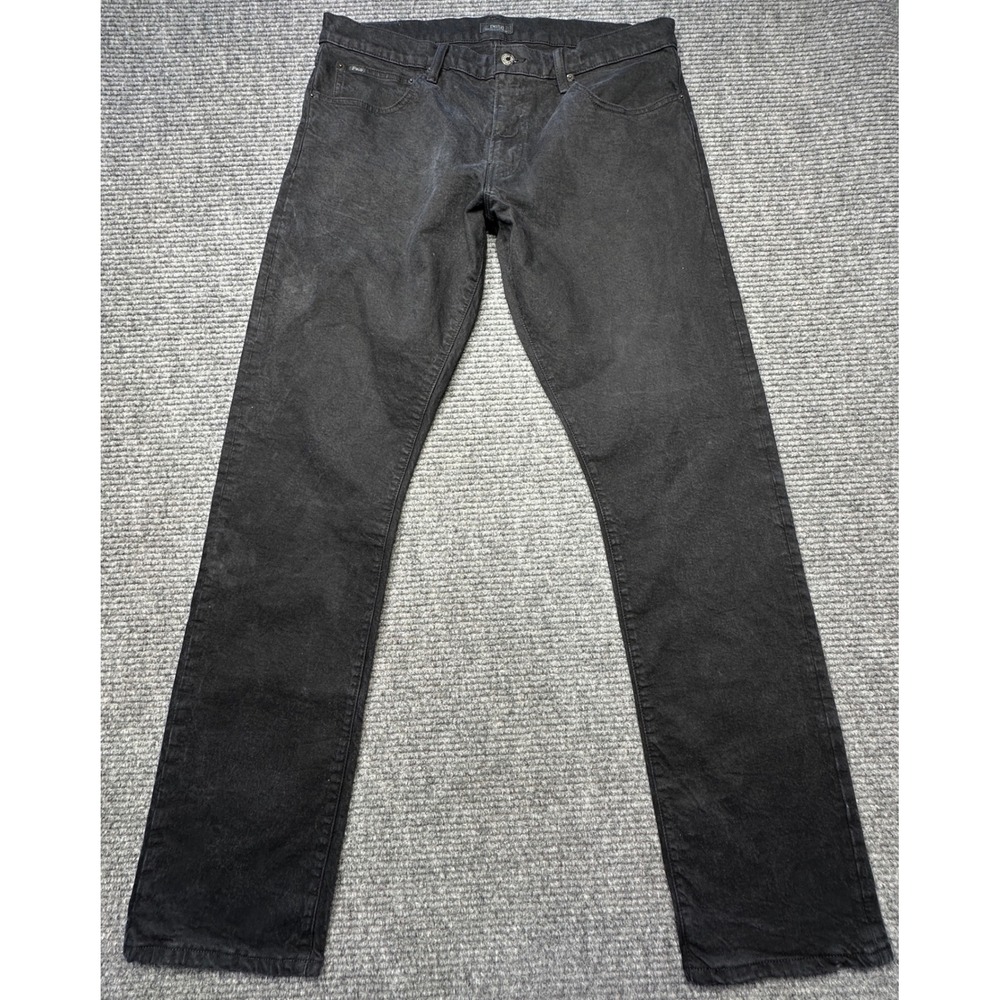 Polo Ralph Lauren Varick Slim Straight Jeans Men 36x33 Black Stretch Denim